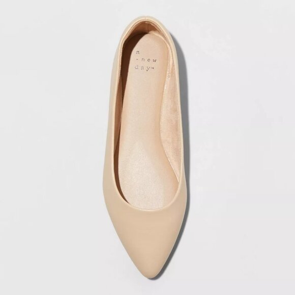 A NEW DAY CORINNA BALLET FLATS MEMORY FOAM INSOLE COLOR TAN - Picture 3 of 4